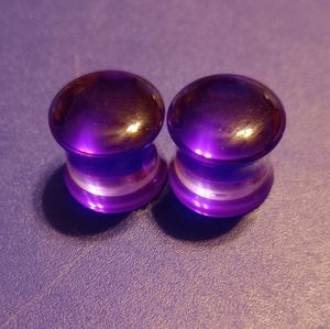 PURPLE ACRYLIC PLUGS 00G (10MM)